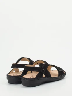 Finn Comfort – Komfortsandalen aus Nubukleder schwarz