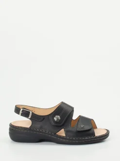 Finn Comfort – Komfortsandalen aus Kalbleder schwarz