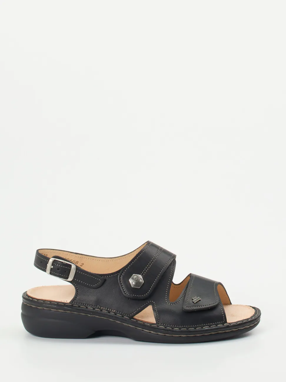 Finn Comfort – Komfortsandalen aus Kalbleder schwarz