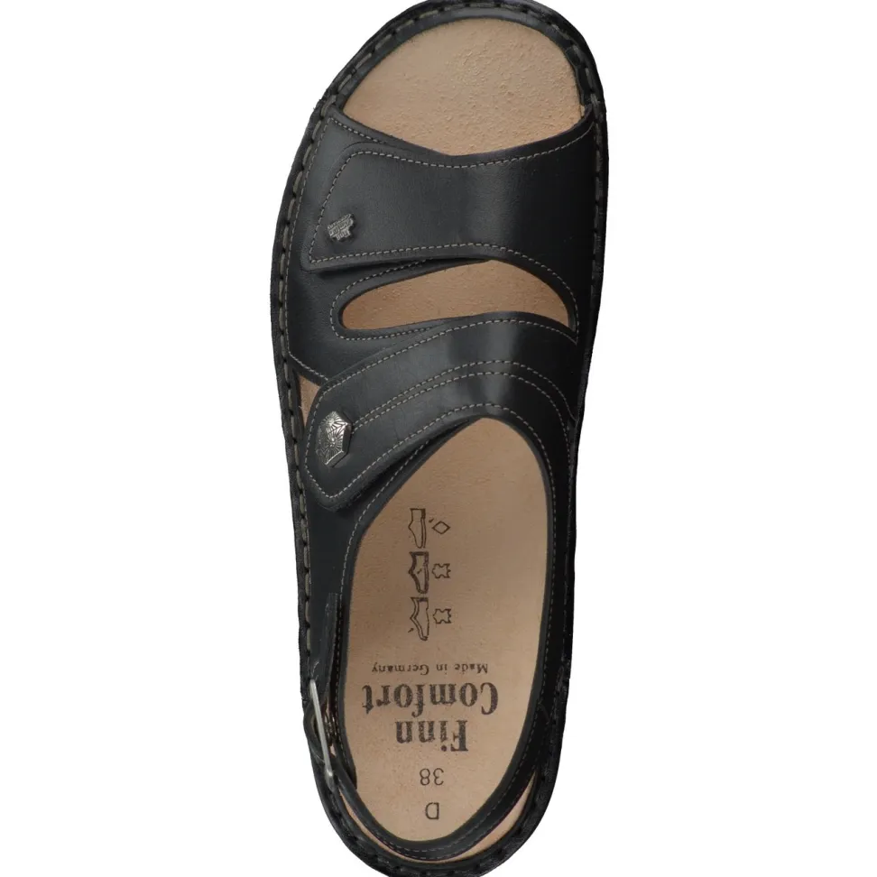 Finn Comfort – Komfortsandalen aus Kalbleder schwarz