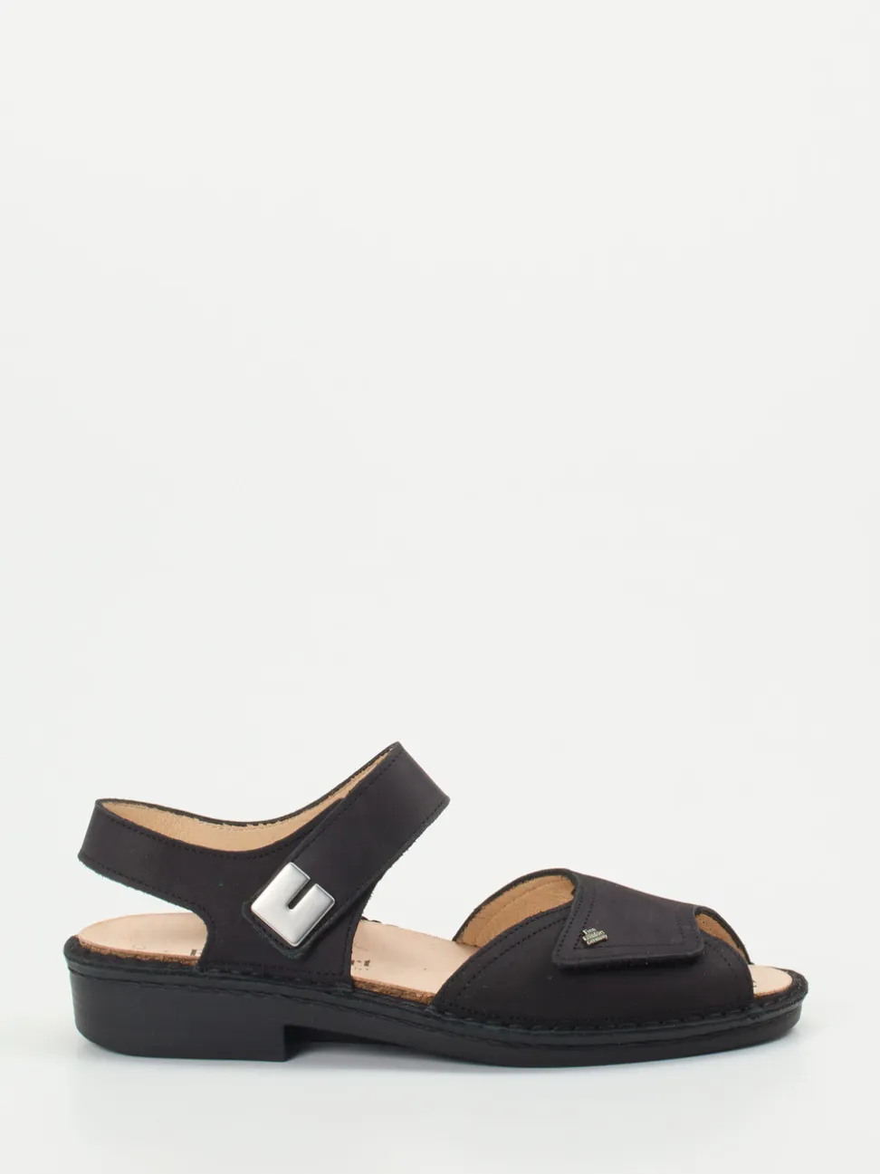 Finn Comfort – Komfortsandalen aus Nubukleder schwarz
