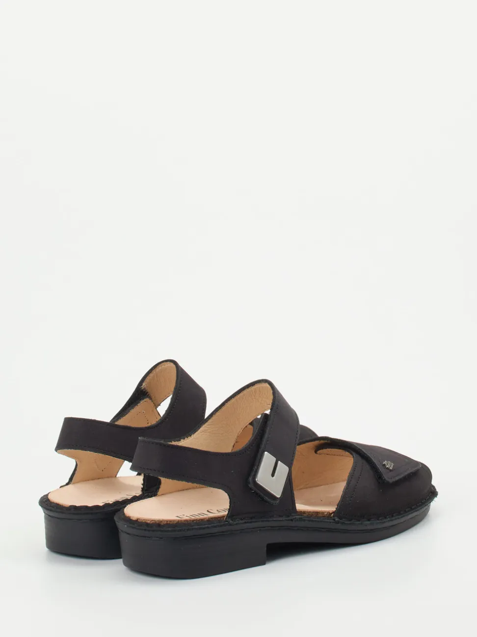 Finn Comfort – Komfortsandalen aus Nubukleder schwarz