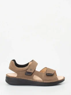 Finn Comfort – Komfortsandalen aus Nubukleder Taupe