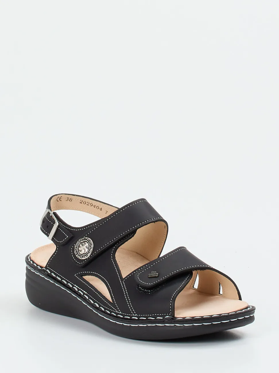 Finn Comfort – Komfortsandalen aus Kalbleder schwarz