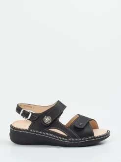 Finn Comfort – Komfortsandalen aus Kalbleder schwarz