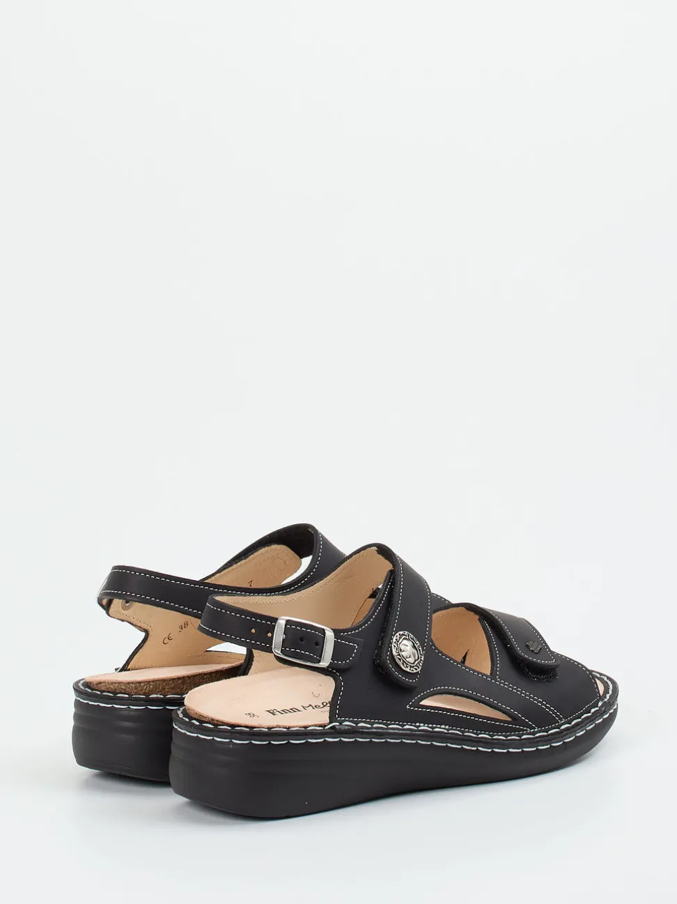 Finn Comfort – Komfortsandalen aus Kalbleder schwarz