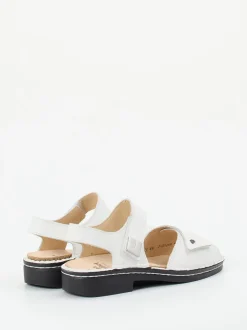 Finn Comfort – Komfortsandalen aus Kalbleder weiß
