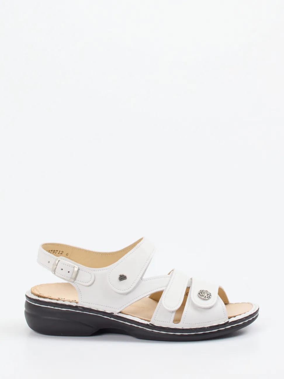 Finn Comfort – Komfortsandalen aus Kalbleder Weiß