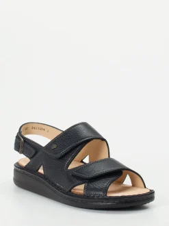Finn Comfort – Komfortsandalen aus Fettleder Dunkelblau