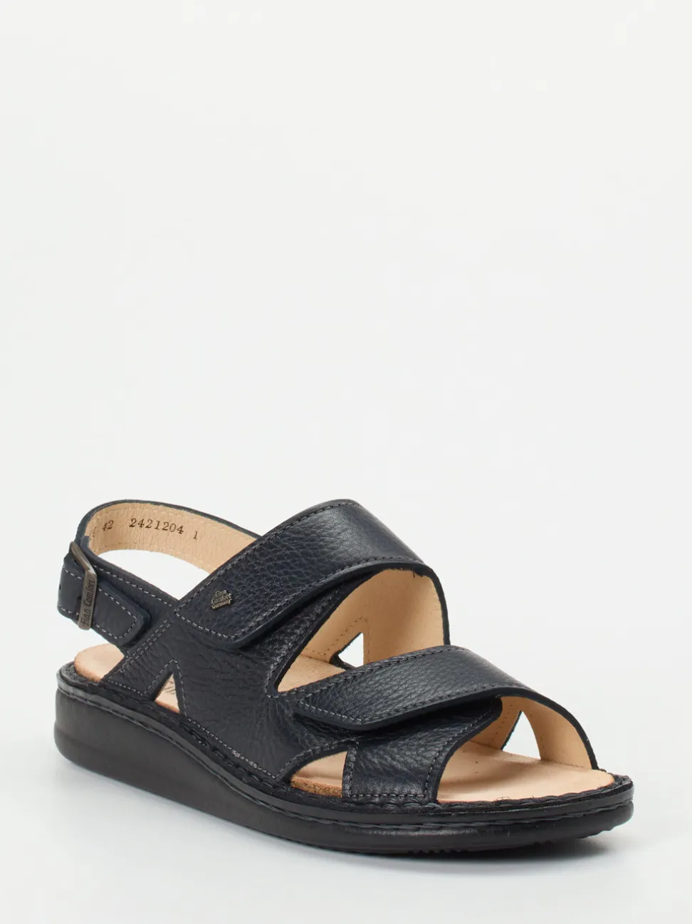Finn Comfort – Komfortsandalen aus Fettleder Dunkelblau
