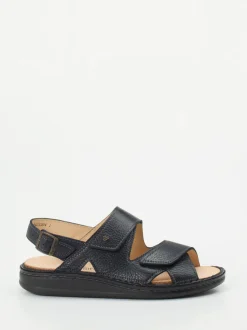 Finn Comfort – Komfortsandalen aus Fettleder Dunkelblau