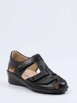 Finn Comfort – Komfortsandalen aus Kalbleder schwarz