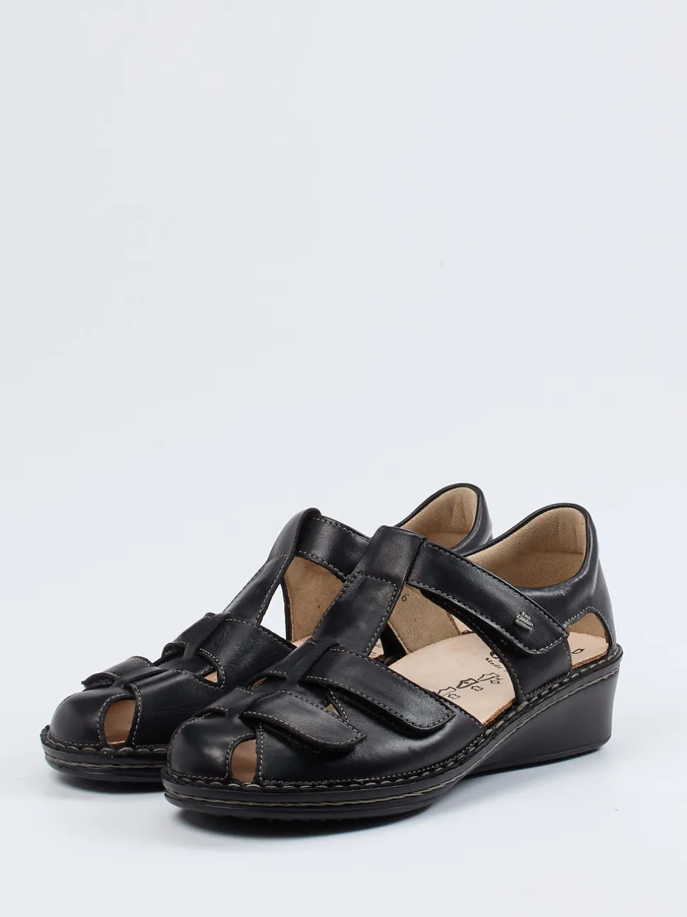 Finn Comfort – Komfortsandalen aus Kalbleder schwarz