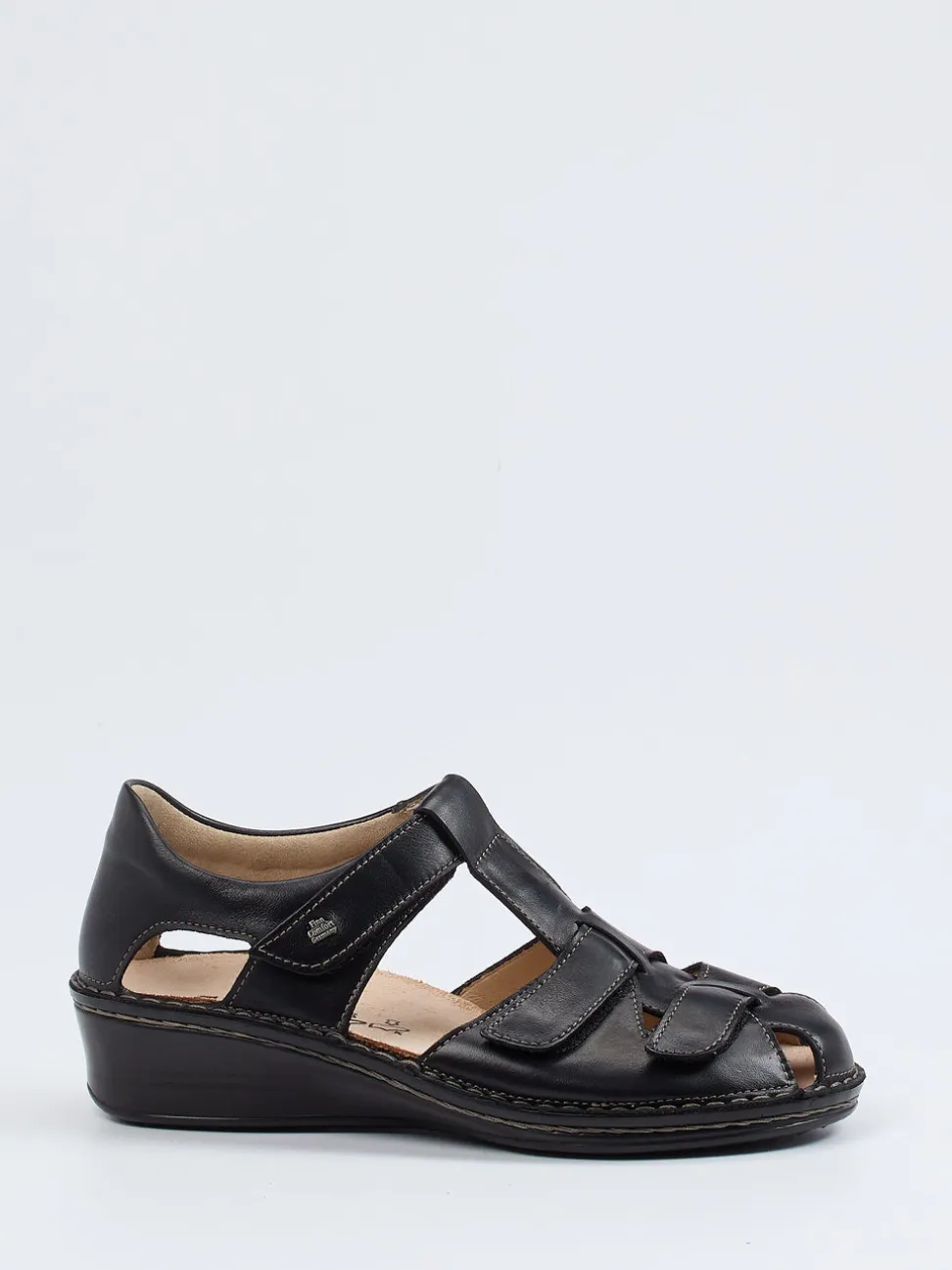 Finn Comfort – Komfortsandalen aus Kalbleder schwarz