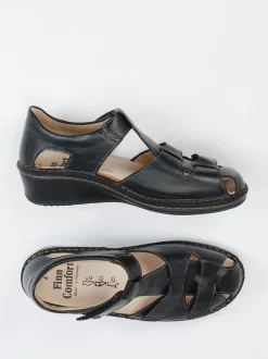 Finn Comfort – Komfortsandalen aus Kalbleder schwarz