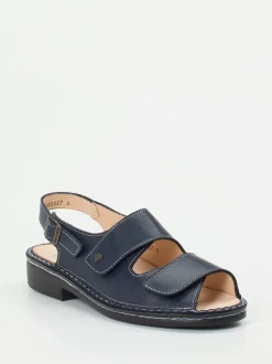 Finn Comfort – Komfortsandalen aus Kalbleder Dunkelblau