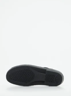 Finn Comfort – Komfortsandale aus Nubukleder Marineblau