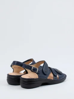 Finn Comfort – Komfortsandalen aus Kalbleder Dunkelblau