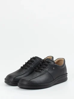 Finn Comfort – Komfort-Schnürschuh aus Kalbleder schwarz