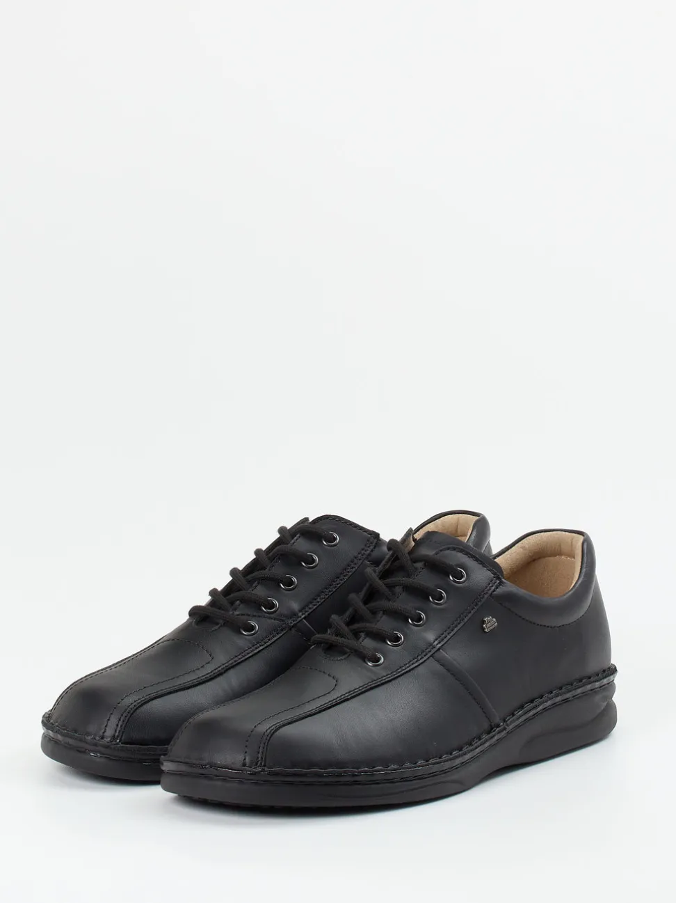 Finn Comfort – Komfort-Schnürschuh aus Kalbleder schwarz