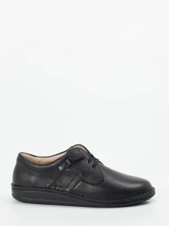 Finn Comfort – Komfort-Schnürschuh aus Kalbleder schwarz
