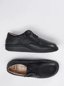 Finn Comfort – Komfort-Schnürschuh aus Kalbleder schwarz