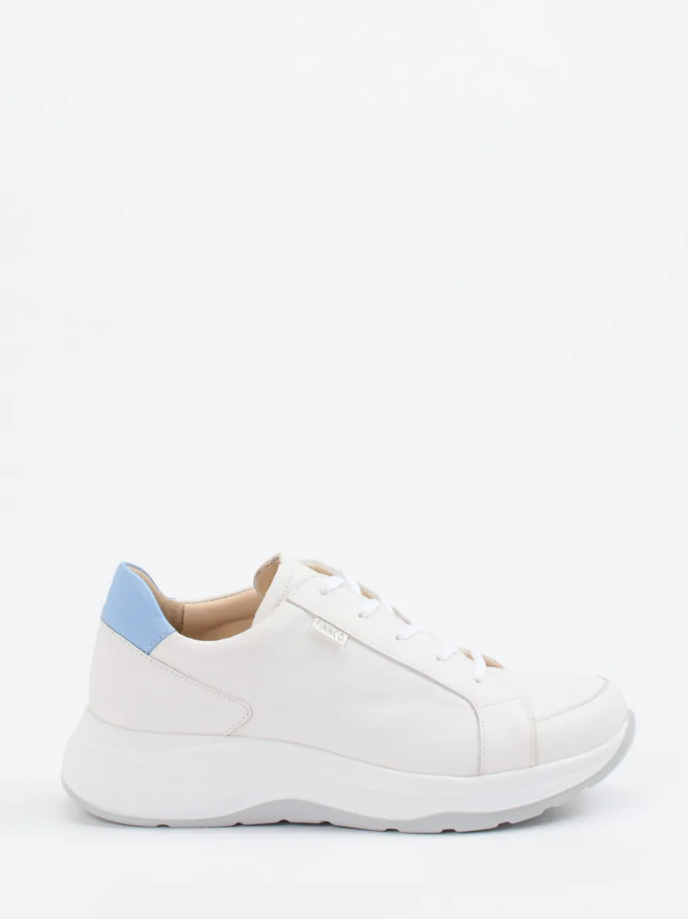 Finn Comfort – Komfort-Sneaker aus Kalbleder Offwhite