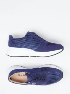 Finn Comfort – Komfort-Sneaker aus Veloursleder und Mesh