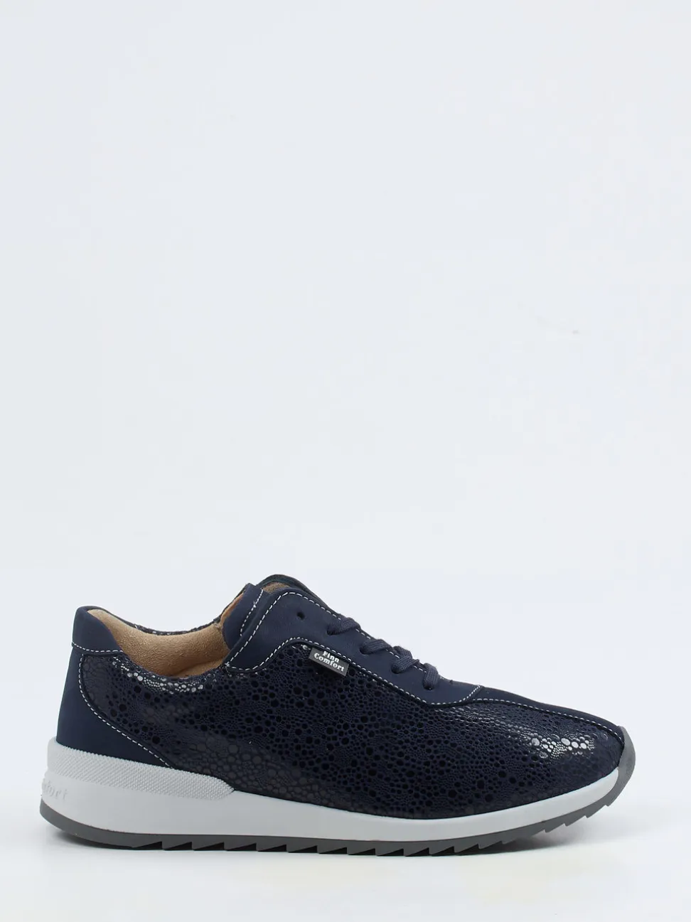 Finn Comfort – Komfort-Sneaker aus Nubukleder Dunkelblau