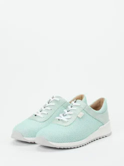 Finn Comfort – Komfort-Sneaker aus Textil in Mintgrün