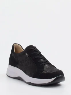 Finn Comfort – Komfort-Sneaker aus Nubukleder schwarz