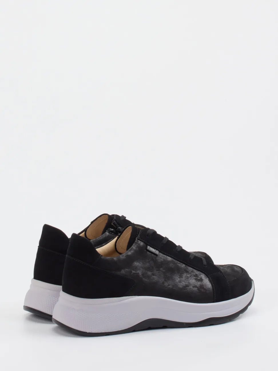 Finn Comfort – Komfort-Sneaker aus Nubukleder schwarz