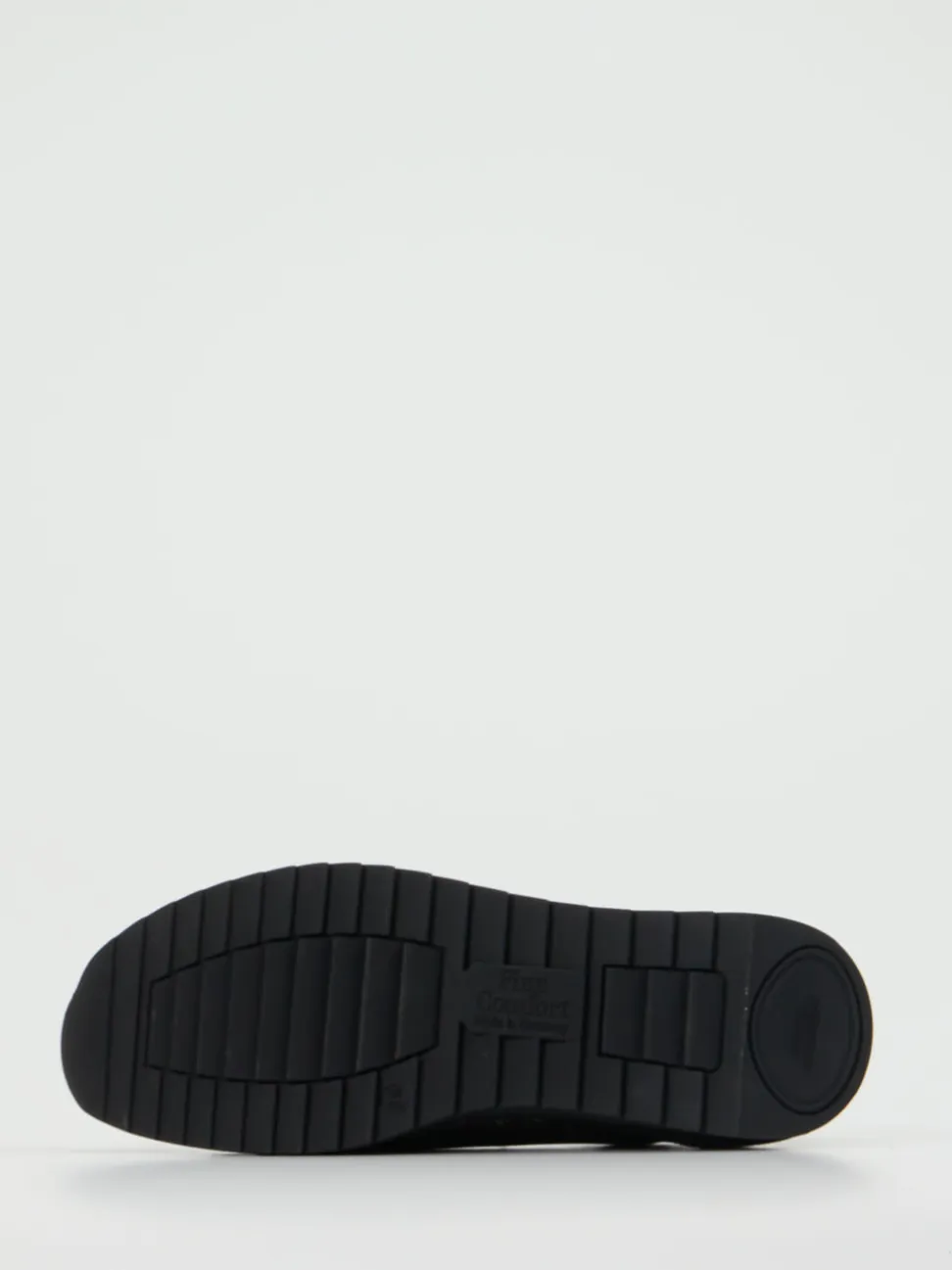 Finn Comfort – Komfort-Sneaker aus geprägtem Leder schwarz