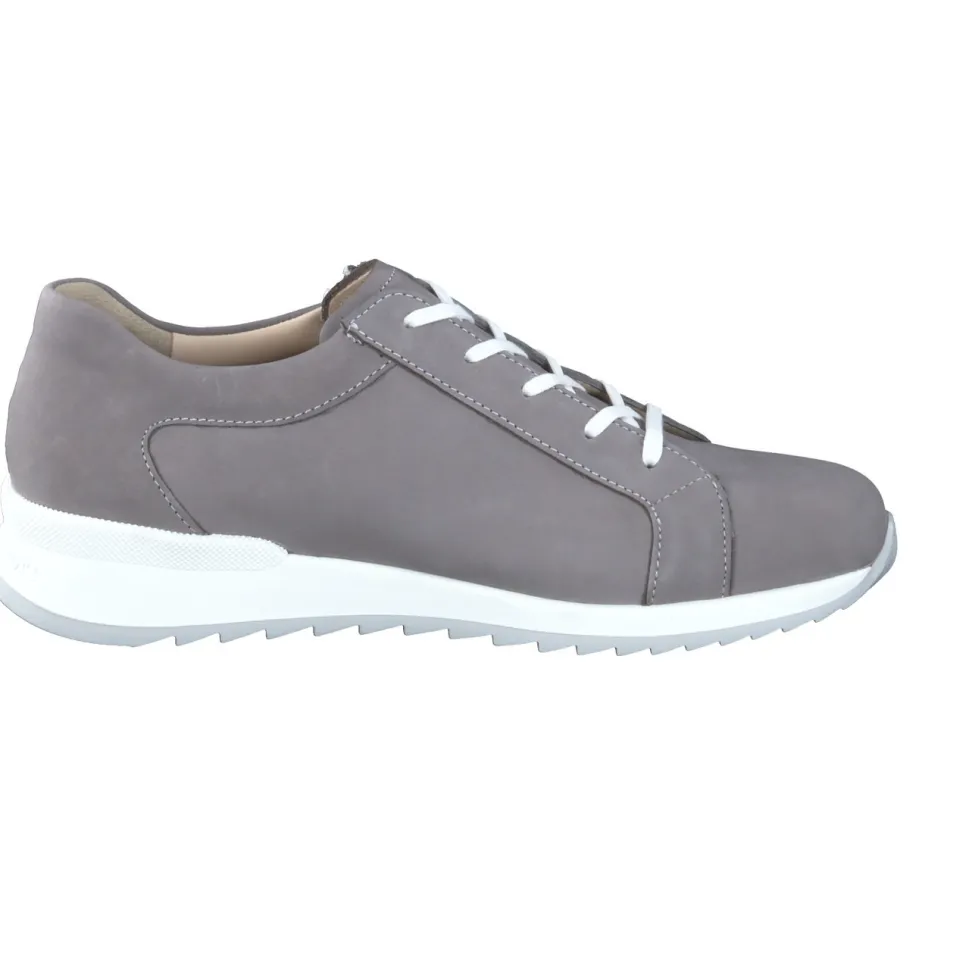 Finn Comfort – Komfort-Sneaker aus Nubukleder Taupe
