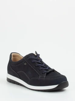 Finn Comfort – Komfort-Sneaker aus Nubukleder Dunkelblau