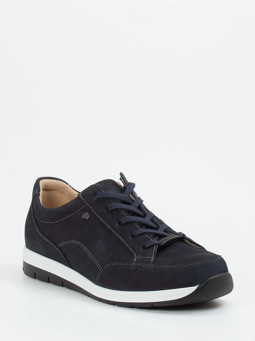 Finn Comfort – Komfort-Sneaker aus Nubukleder Dunkelblau