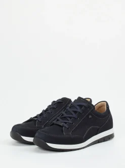 Finn Comfort – Komfort-Sneaker aus Nubukleder Dunkelblau