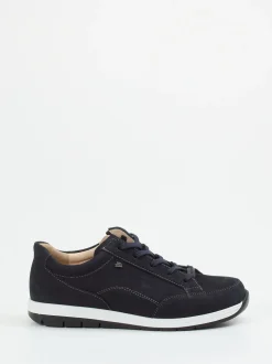 Finn Comfort – Komfort-Sneaker aus Nubukleder Dunkelblau