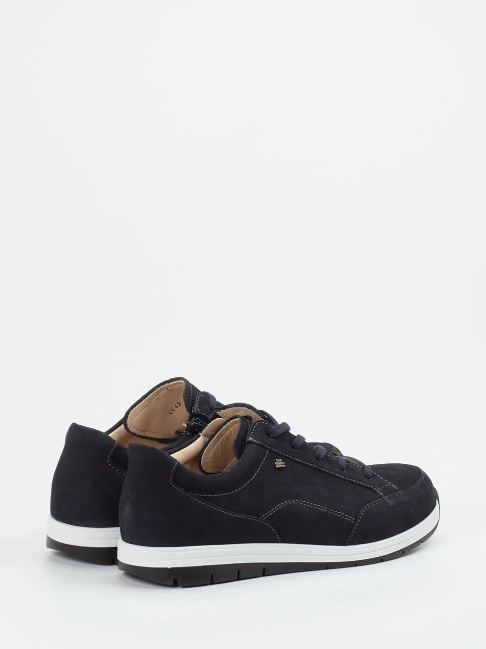 Finn Comfort – Komfort-Sneaker aus Nubukleder Dunkelblau