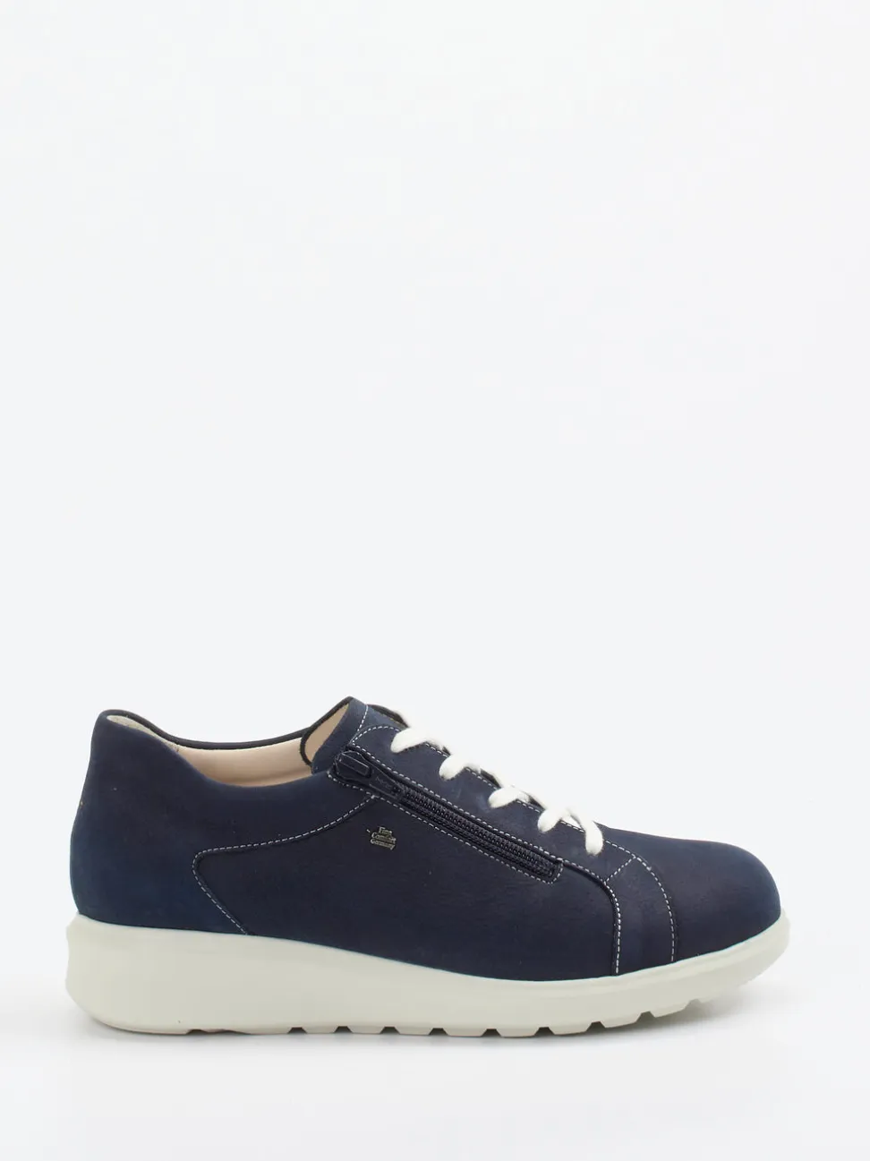 Finn Comfort – Komfort-Sneaker aus Nubukleder Dunkelblau