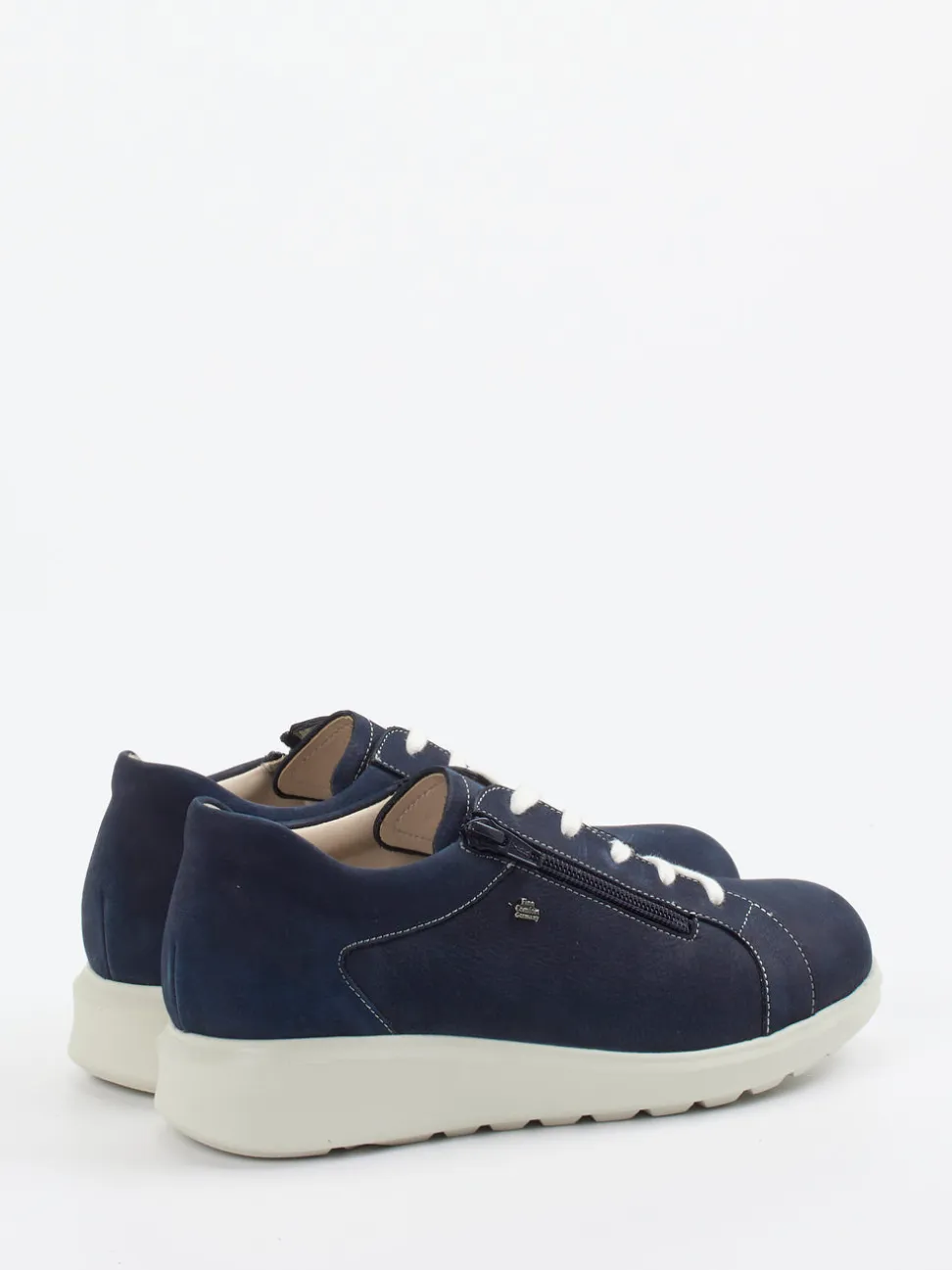 Finn Comfort – Komfort-Sneaker aus Nubukleder Dunkelblau