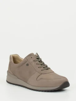 Finn Comfort – Komfort-Sneaker aus Nubukleder Taupe