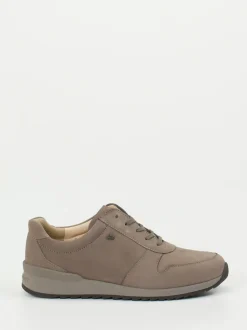 Finn Comfort – Komfort-Sneaker aus Nubukleder Taupe
