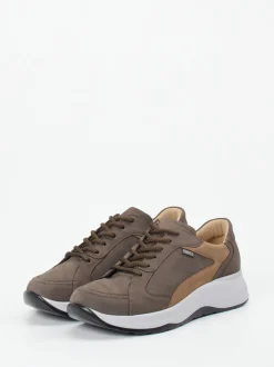 Finn Comfort – Komfort-Sneaker aus Nubukleder braun