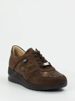 Finn Comfort – Komfort-Sneaker aus Nubukleder Braun