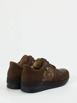 Finn Comfort – Komfort-Sneaker aus Nubukleder Braun