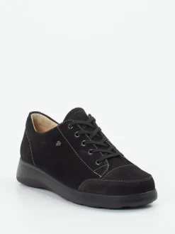 Finn Comfort – Komfort-Sneaker aus Nubukleder schwarz