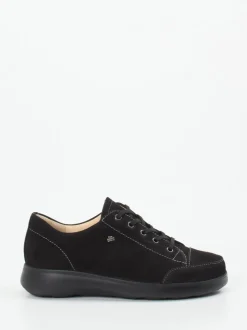 Finn Comfort – Komfort-Sneaker aus Nubukleder schwarz