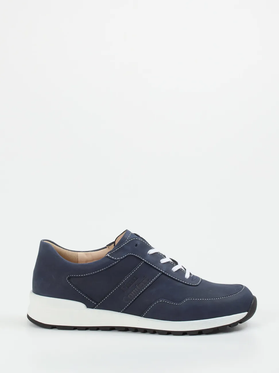 Finn Comfort – Komfort-Sneaker aus Nubukleder Dunkelblau