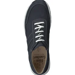 Finn Comfort – Komfort-Sneaker aus Nubukleder Dunkelblau